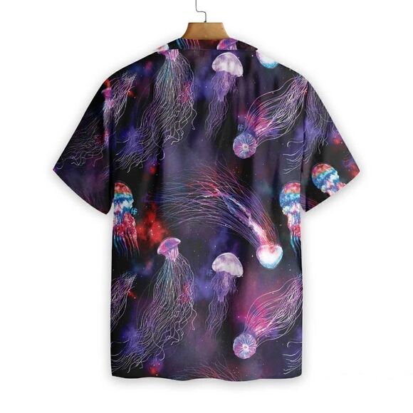 Vibrant Galaxy Print Button-Down Shirt - Size Large” Size Large” Preowned - Picture 4 of 5